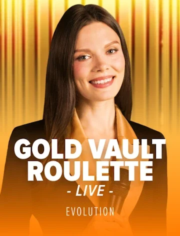 Gold Vault Roulette by Evolution, dealt at online casino Lizaro