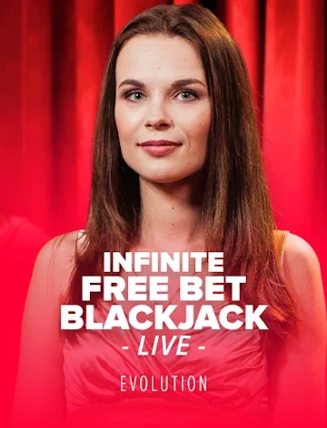 Infinite Free Bet Blackjack by Evolution, a live table at Lizaro Casino